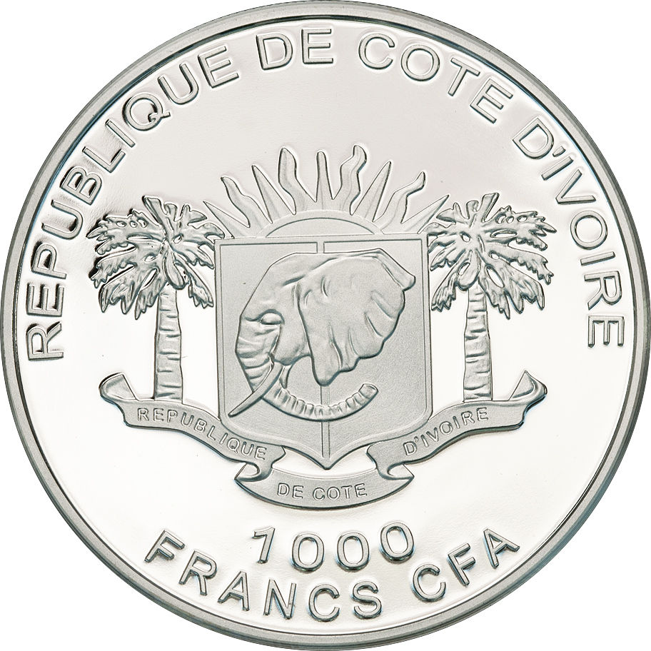 Lot 3239 - ivory coast 1000 Francs 2011 -   Coins, Banknotes and Medals Auction