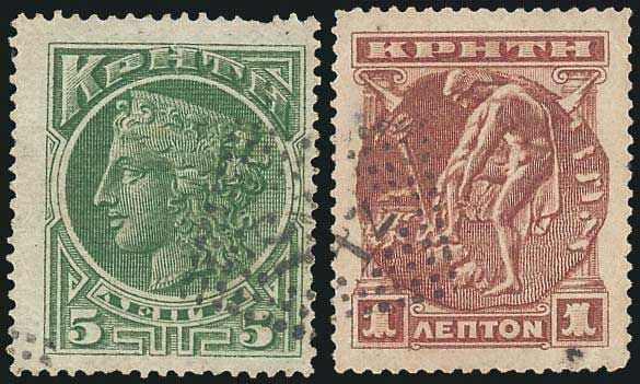 Stamp Auction - Greece - Crete Greek and Cretan post-offices