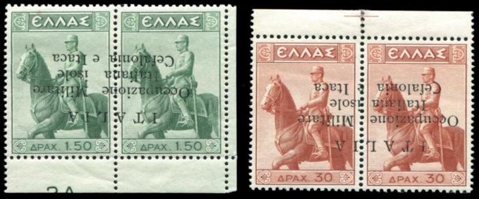 Lot 1789 - greece - new territories ionian islands -  Athens Auctions Mail Auction #18 of Greece & Europe Stamps & Postcards