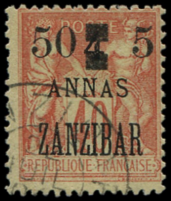 Lot 4591 - colonies françaices zanzibar -  Ceres Philatelie Auction #144 closing on