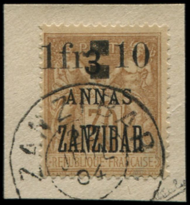 Lot 4592 - colonies françaices zanzibar -  Ceres Philatelie Auction #144 closing on
