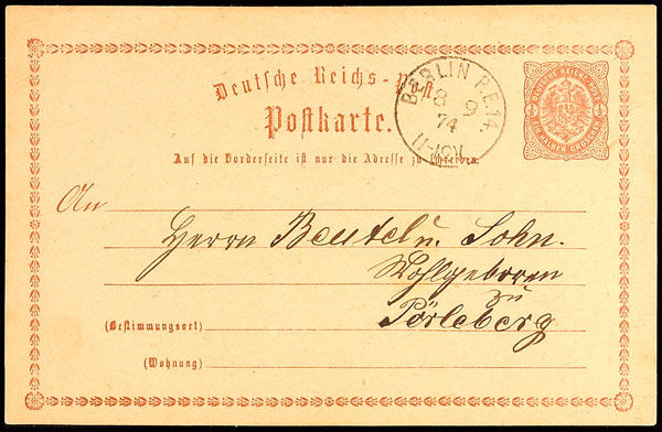 Stamp Auction Altdeutschland Staten Berlin Stempel Public Stamps Briefmarken Auction 135 On Lot 1040