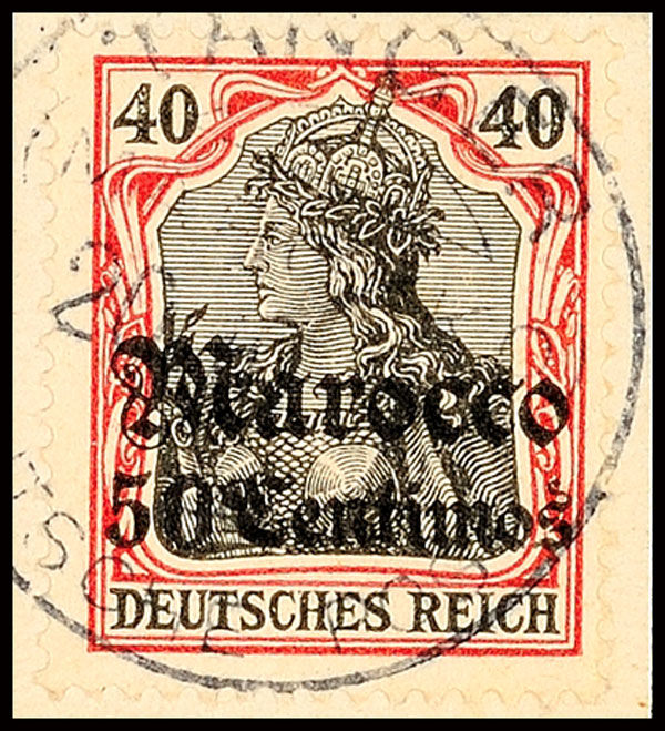 Lot 3615 - deutsche kolonien und auslandspost marokko -  Dr. Reinhard Fischer Public Stamps (Briefmarken) Auction #135 on 