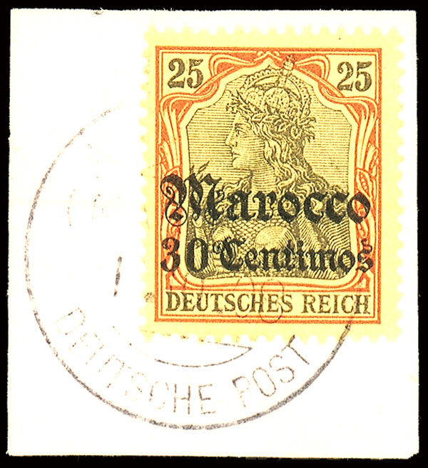 Lot 3665 - deutsche kolonien und auslandspost marokko stempel -  Dr. Reinhard Fischer Public Stamps (Briefmarken) Auction #135 on 