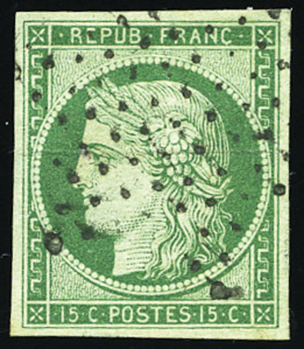 Lot 21 - classique cérès 1849 1850 -  DROUOT 18 of Paris 23rd Mail Auction closing on