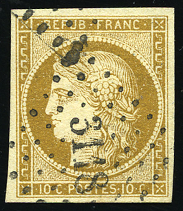 Lot 5 - classique cérès 1849 1850 -  DROUOT 18 of Paris 23rd Mail Auction closing on
