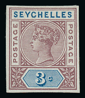 Lot 1040 - british empire and foreign countries seychelles -  Grosvenor Auctions Auction of British Empire and Foreign Countries Postage Stamps and Postal History
