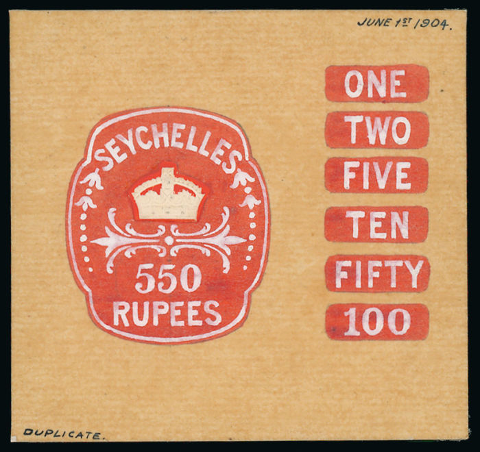 Lot 1052 - british empire and foreign countries seychelles -  Grosvenor Auctions Auction of British Empire and Foreign Countries Postage Stamps and Postal History