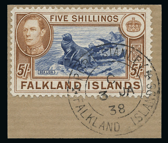Lot 1278 - falkland islands and antarctica falkland islands: the 1938-50 issue -  Grosvenor Auctions Auction of British Empire and Foreign Countries Postage Stamps and Postal History