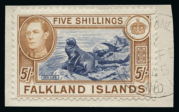Lot 1292 - falkland islands and antarctica falkland islands: the 1938-50 issue -  Grosvenor Auctions Auction of British Empire and Foreign Countries Postage Stamps and Postal History