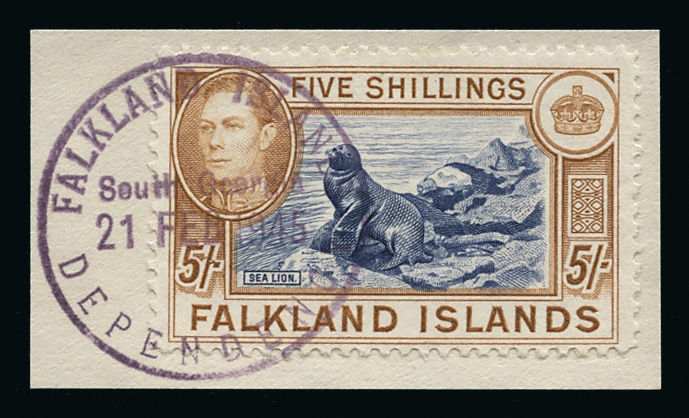 Lot 1294 - falkland islands and antarctica falkland islands: the 1938-50 issue -  Grosvenor Auctions Auction of British Empire and Foreign Countries Postage Stamps and Postal History