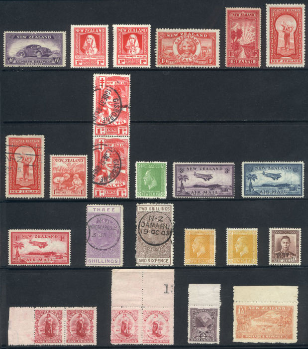 Lot 896 - new zealand lots and collections -  Guillermo Jalil - Philatino Auction #102 - WORLDWIDE + ARGENTINA: good selection of lots for every taste