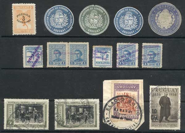 Lot 776 - uruguay lots and collections -  Guillermo Jalil - Philatino Auction # 64 -  WORLDWIDE, ARGENTINA: General auction, including covers, rarities, collections, etc
