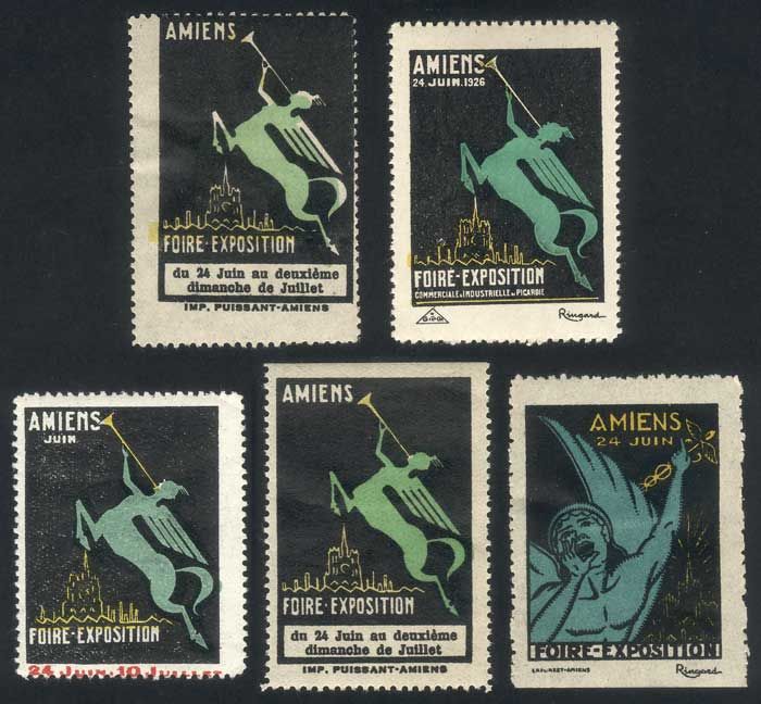 Lot 518 - france cinderellas -  Guillermo Jalil - Philatino Auction # 67 -  WORLDWIDE + ARGENTINA: General auction with thematic stamps, scarce sets, covers, lots and collections