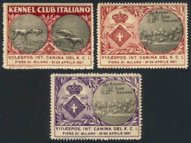 Lot 624 - italy cinderellas -  Guillermo Jalil - Philatino Auction # 67 -  WORLDWIDE + ARGENTINA: General auction with thematic stamps, scarce sets, covers, lots and collections