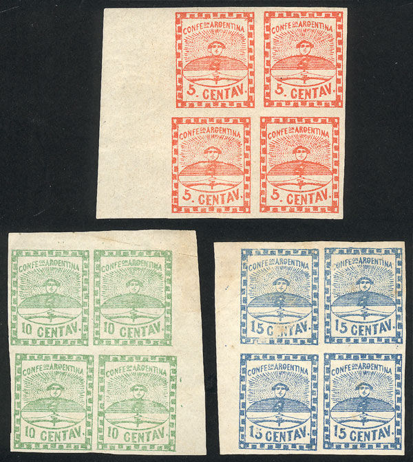 Lot 15 - argentina confederation -  Guillermo Jalil - Philatino Auction #78 - ARGENTINA: Interesting auction with a lot of material for every taste