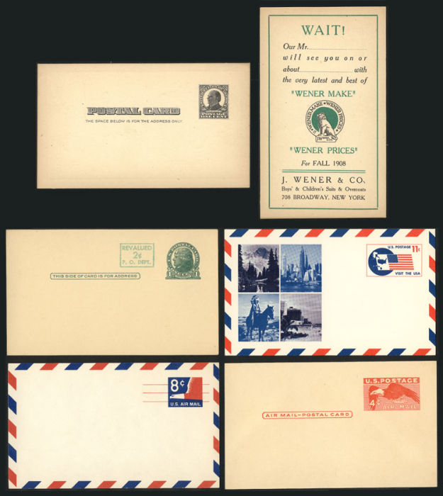 Lot 111 - united states postal stationery -  Guillermo Jalil - Philatino FAEF 2013 BENEFIT AUCTION