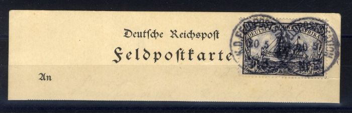Lot 2449 - deutsche kolonien und auslandspost deutsch-südwestafrika -  Jennes und Kluettermann Auktionshaus 59 Briefmarken-Auktion