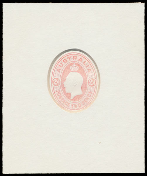 king v embossed die proofs Stamp Auctions