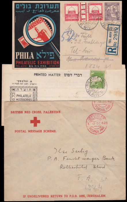 Stamp Auction - British Mandate In Palestine British Mandate Postal ...