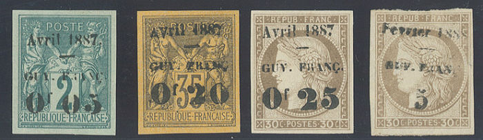 Lot 2097 - colonies françaises guyane -  ROUMET S.A.S. Mail Auction #537