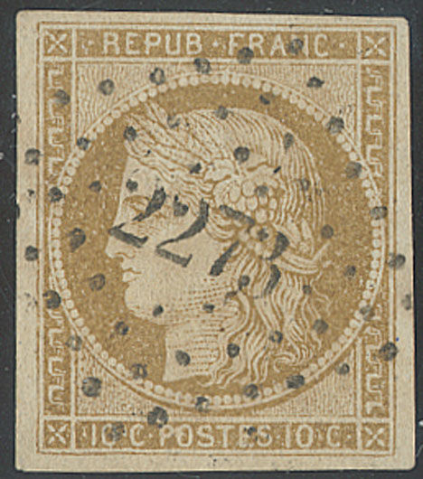 Lot 5 - france ceres 1849-1850 -  ROUMET S.A.S. Mail Auction #537