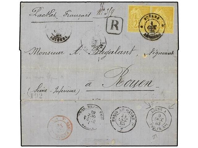 Lot 1310 - french colonies guyane -  Soler Y Llach Stamps & Covers of the World