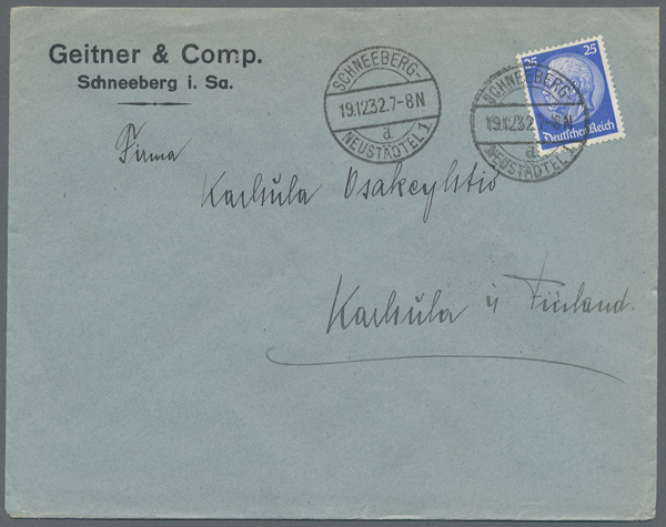 Lot 27814 - SAMMLUNGEN – DEUTSCHLAND bis 1945 Deutsches Reich - 3. Reich -  Auktionshaus Christoph Gärtner GmbH & Co. KG 33rd International Auction
